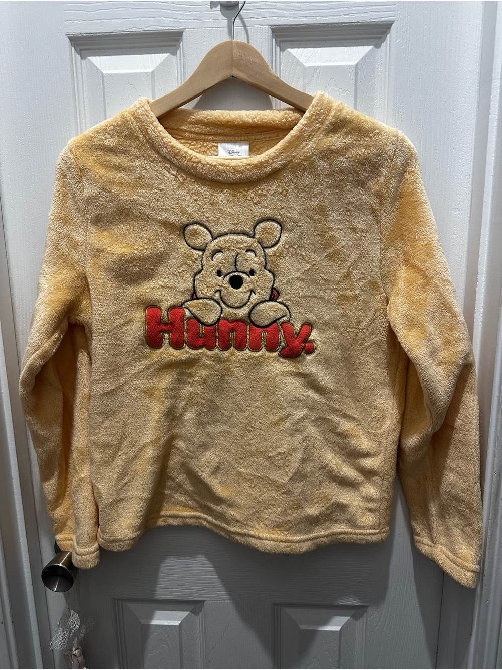 Disney Yellow Plush Winnie the Pooh 'Hunny' Pullover